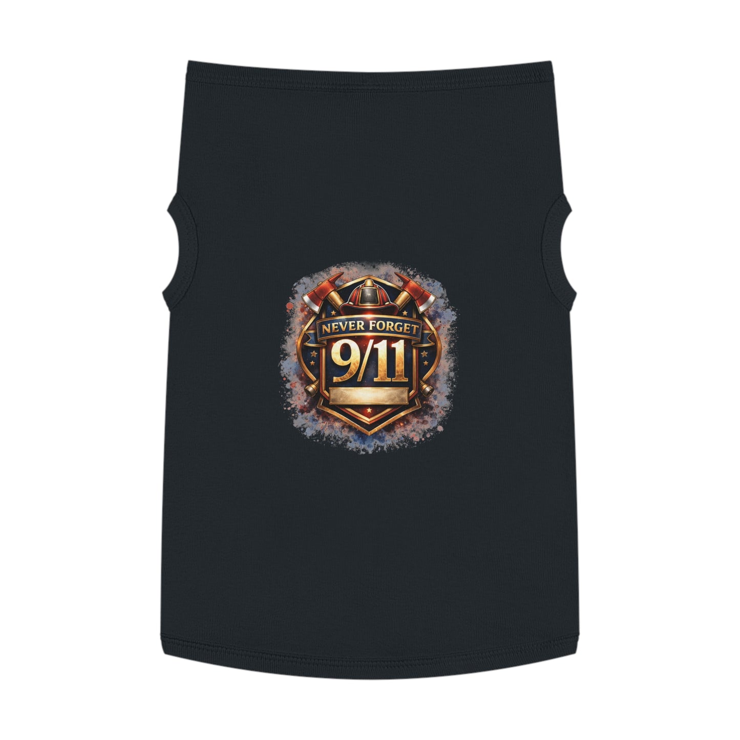 Pet Tank Top - "Never Forget 9/11" Memorial Dog Shirt