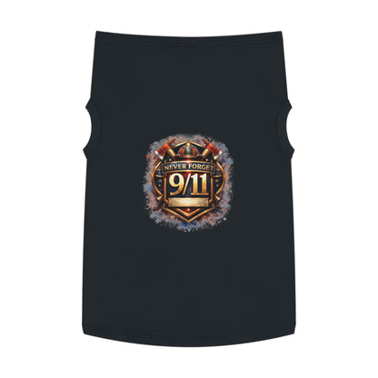 Pet Tank Top - "Never Forget 9/11" Memorial Dog Shirt