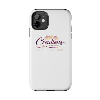 Creations by Donece Soft-Touch Tough Phone Case — Faith-Inspired Logo Protective Cover