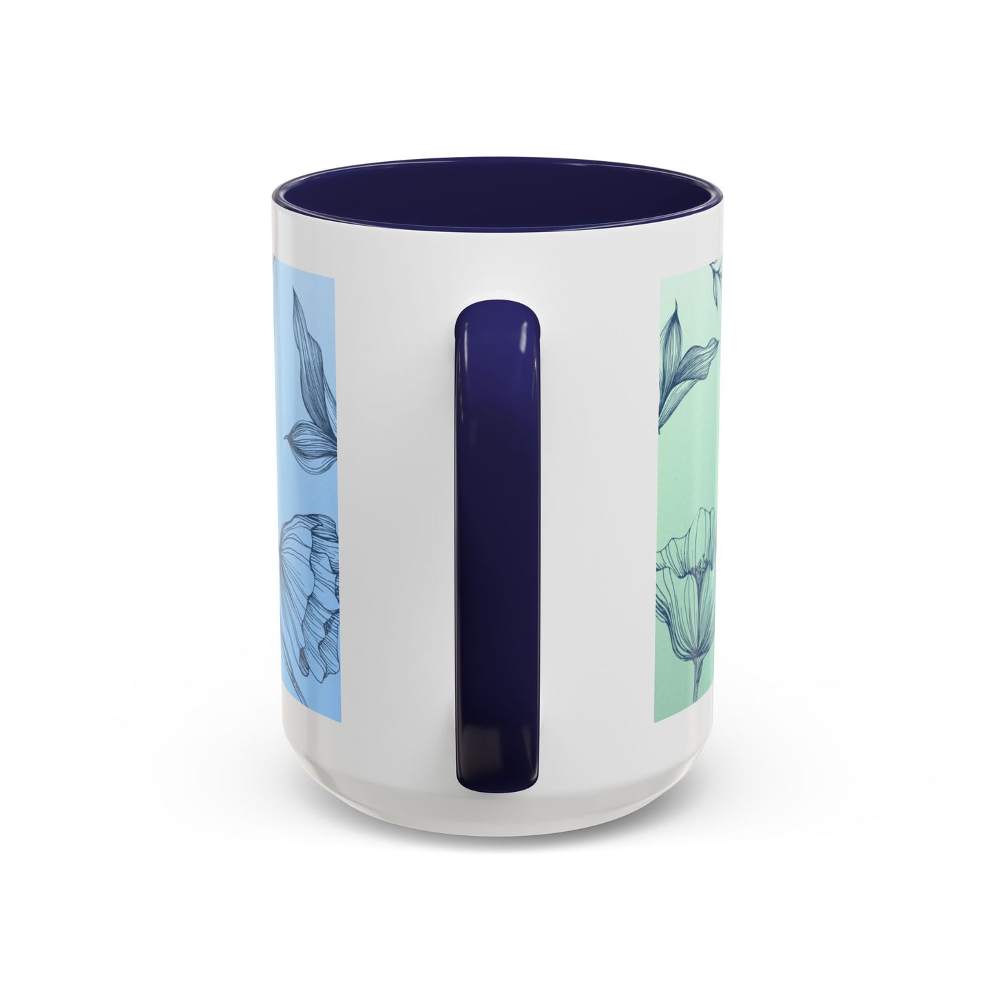Mother's Heart Floral Accent Coffee Mug — "A Mother's Heart Never Fades"