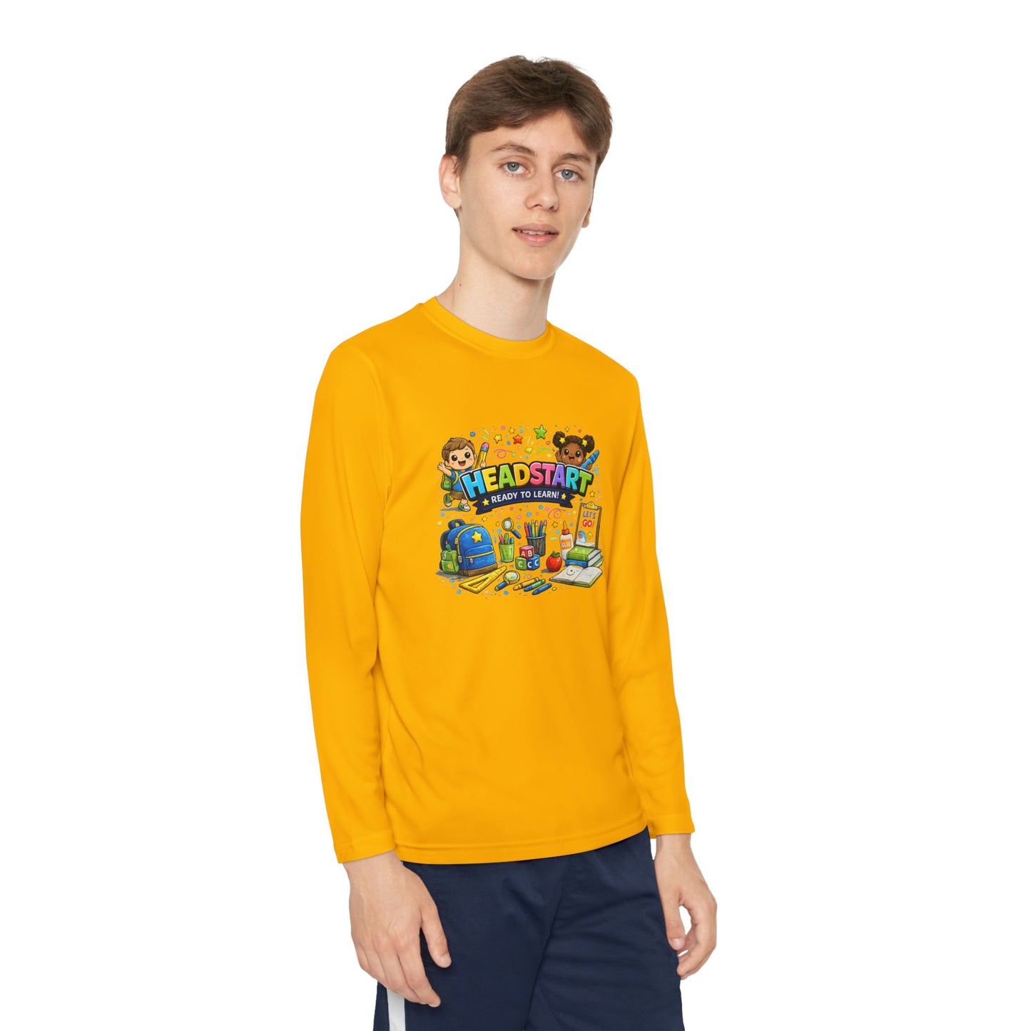 Head Start Kids Long Sleeve Tee — Back-to-School Preschool Shirt