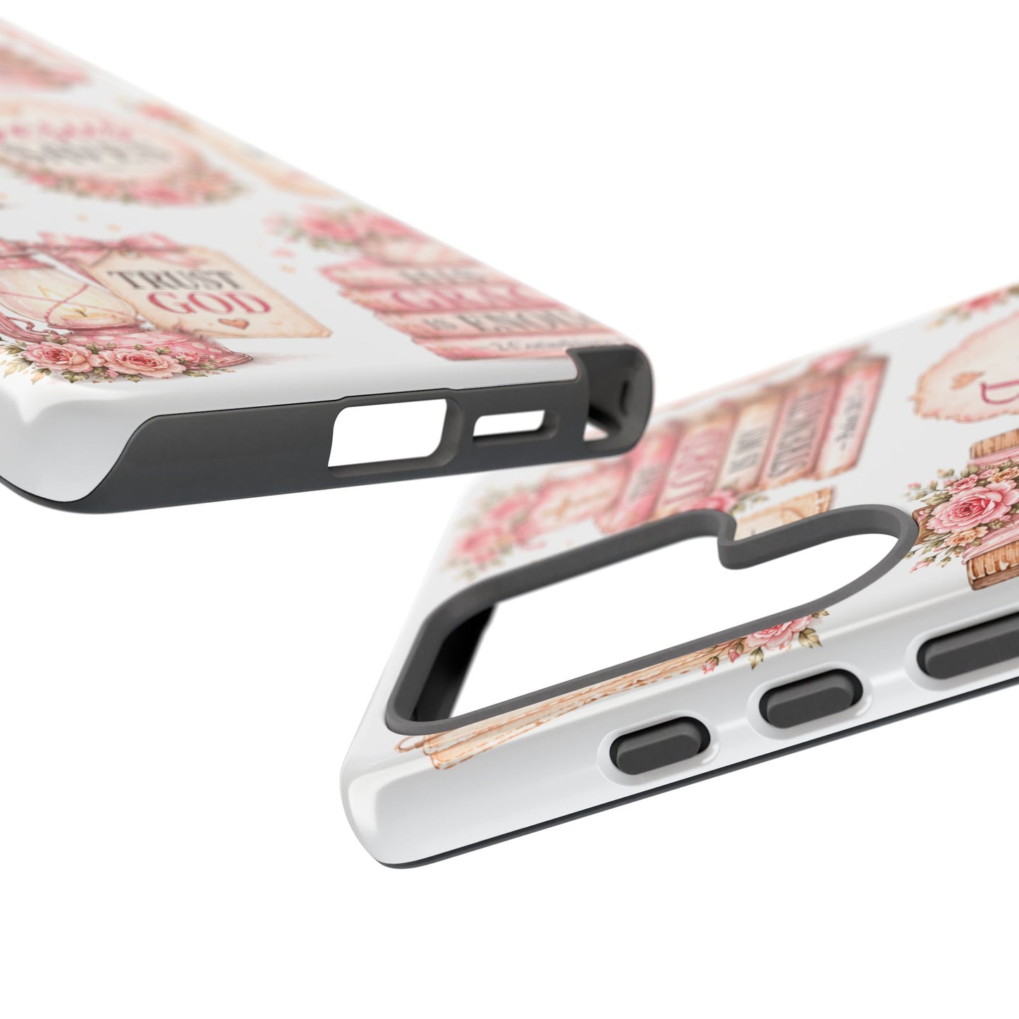 Faith Phone Case — 'Jesus Saves' Floral Christian Scripture iPhone Case