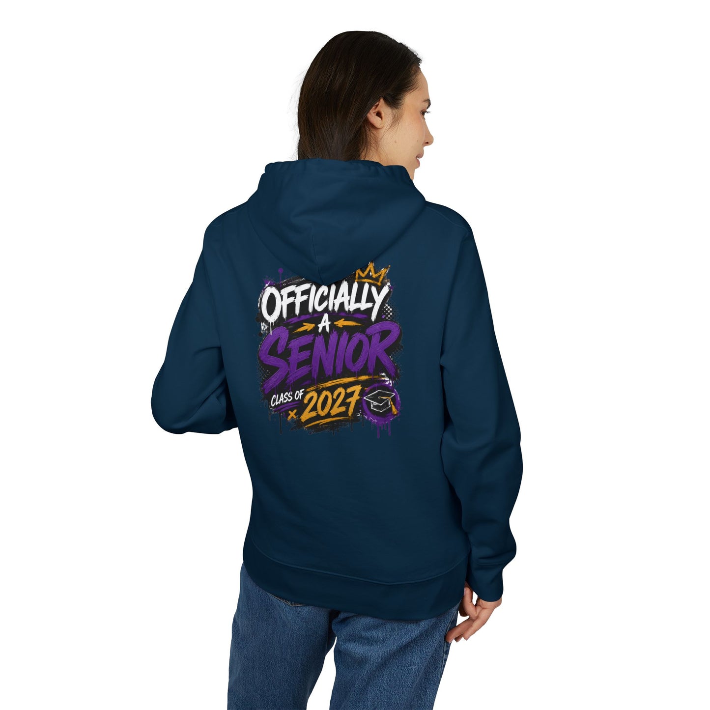 Senior Class Hoodie - "Officially a Senior" Class of 2027 Graphic Hoodie