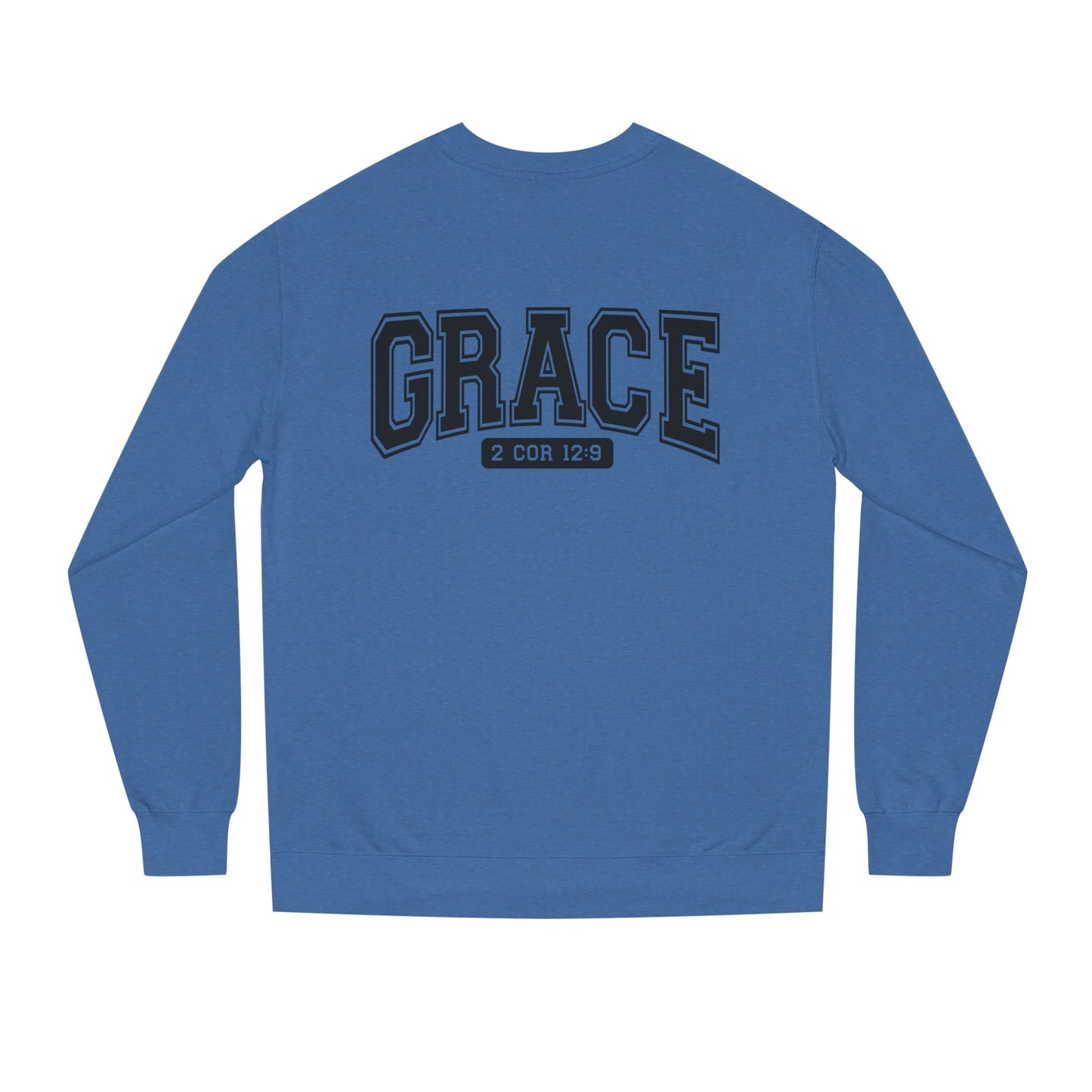 Grace Crewneck Sweatshirt – 'GRACE' 2 Cor 12:9 Christian Pullover