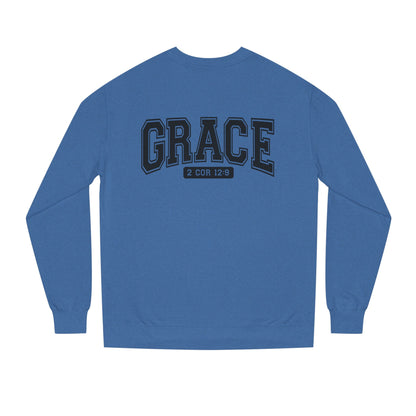 Grace Crewneck Sweatshirt – 'GRACE' 2 Cor 12:9 Christian Pullover