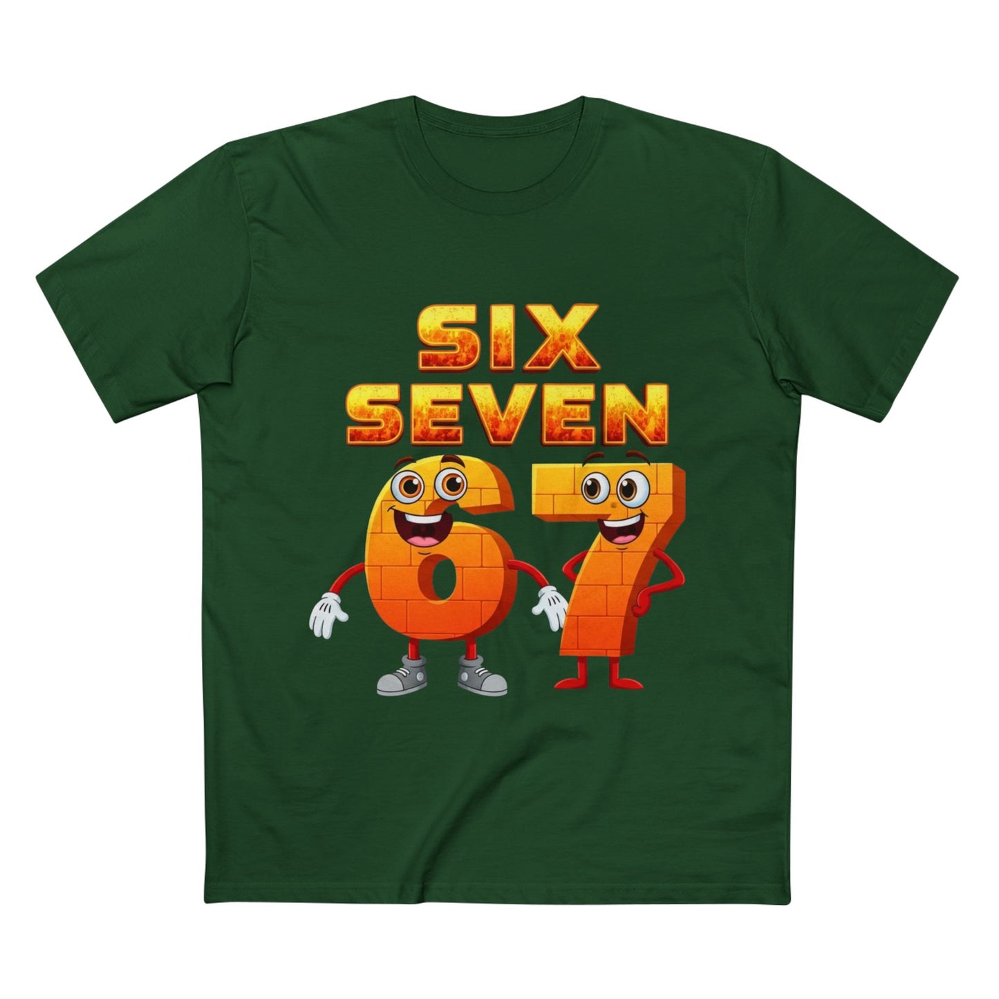 Six Seven 67 Cartoon Tee – Funny Number Graphic T-Shirt