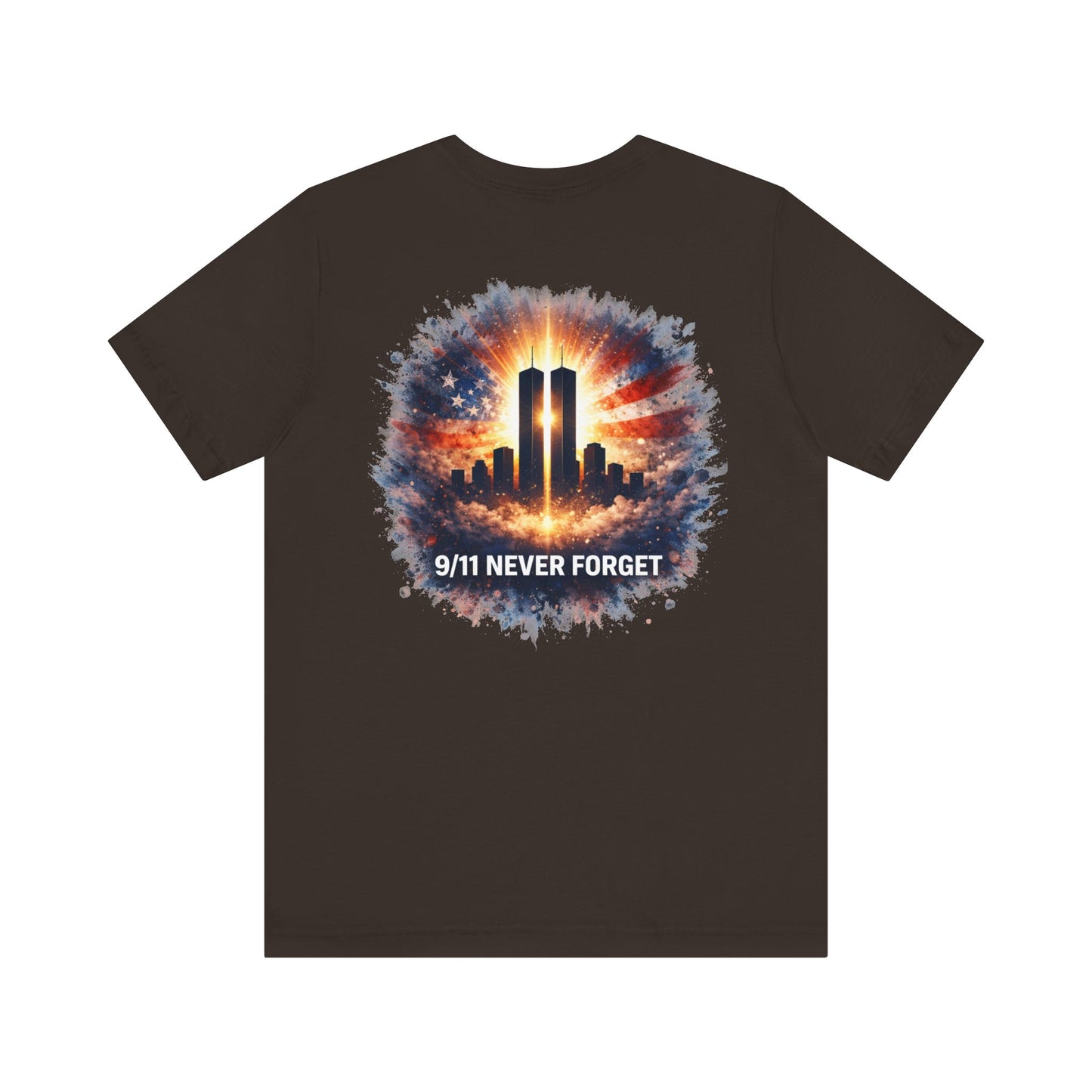9/11 Never Forget T-Shirt — Twin Towers Tribute Tee