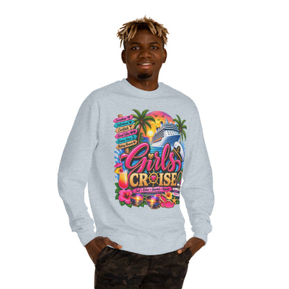 Girls Cruise Sweatshirt — Tropical Bachelorette/Group Vacation Crewneck