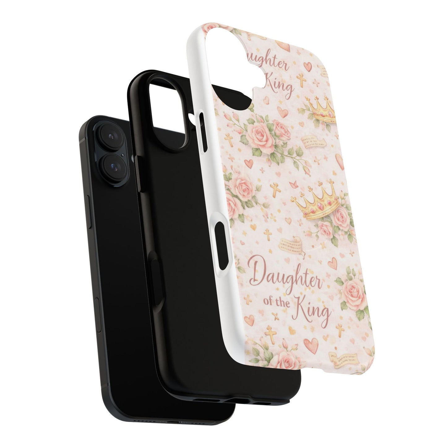 Daughter of the King Floral Phone Case — Tough Magnetic Protective Cover