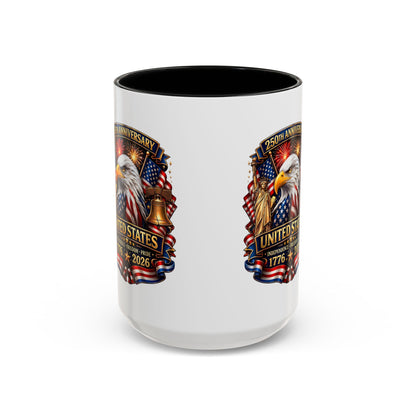 250th Anniversary United States Eagle Coffee Mug – Patriotic 1776–2026 Accent Mug