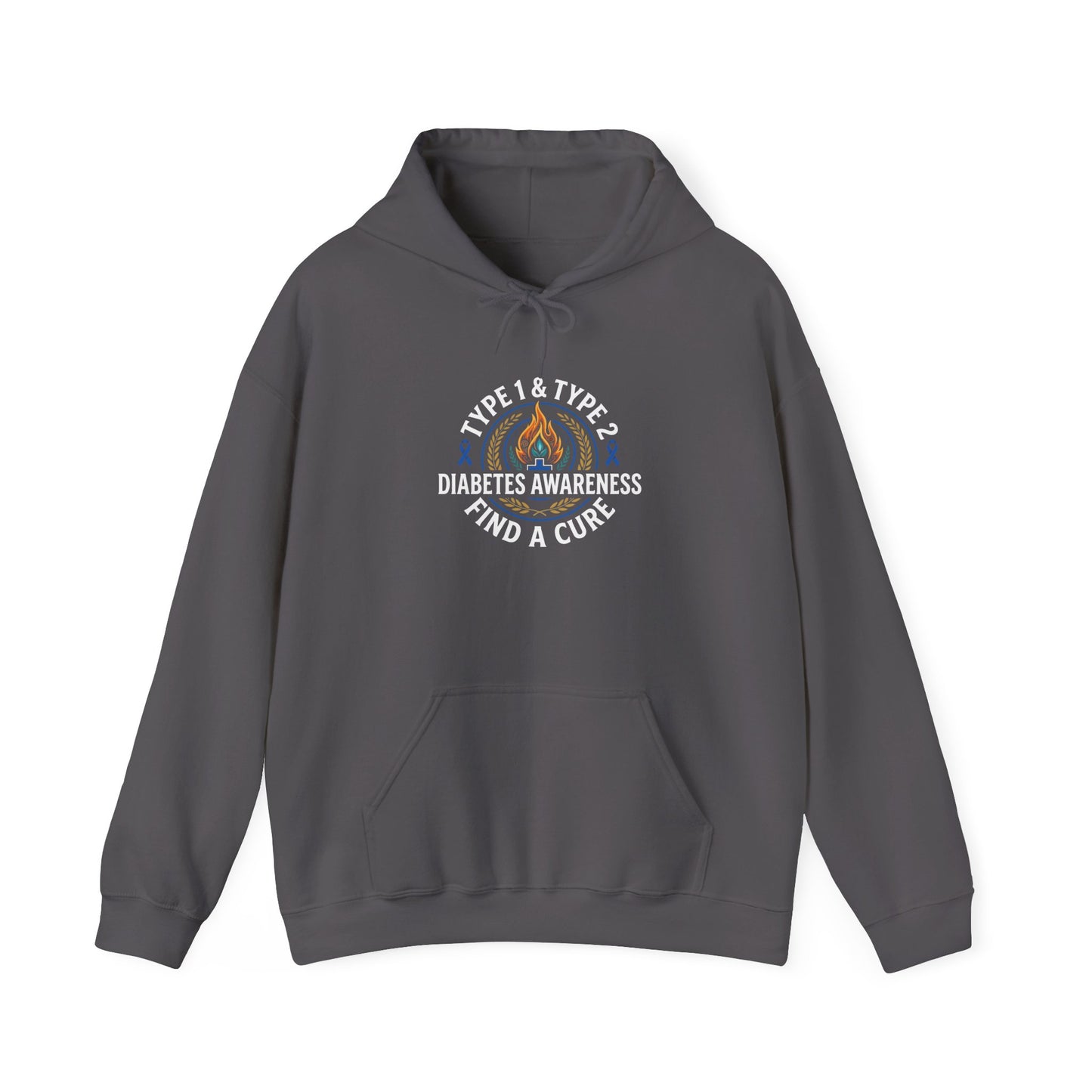 Type 1 & Type 2 Find a Cure Diabetes Awareness Hoodie
