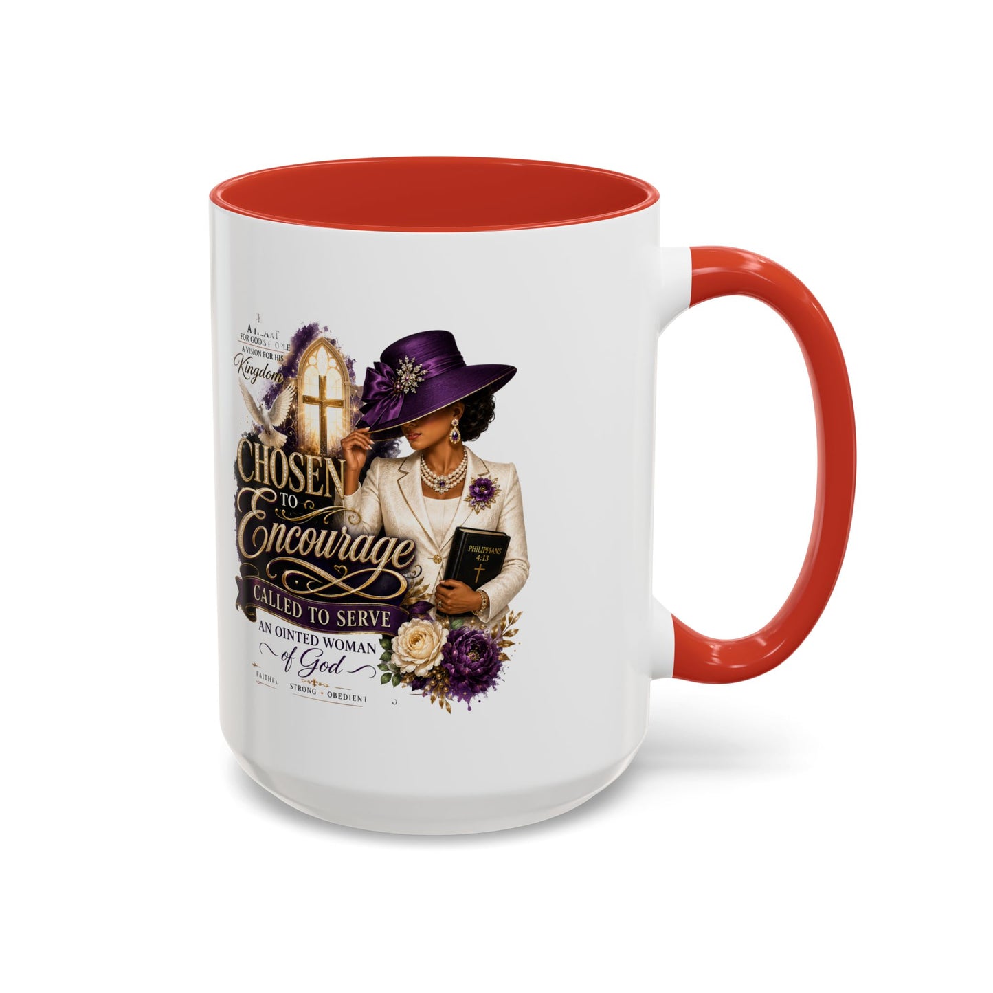 Chosen to Encourage Coffee Mug — Christian Woman Faith Gift (11/15oz)