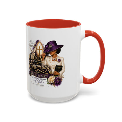 Chosen to Encourage Coffee Mug — Christian Woman Faith Gift (11/15oz)