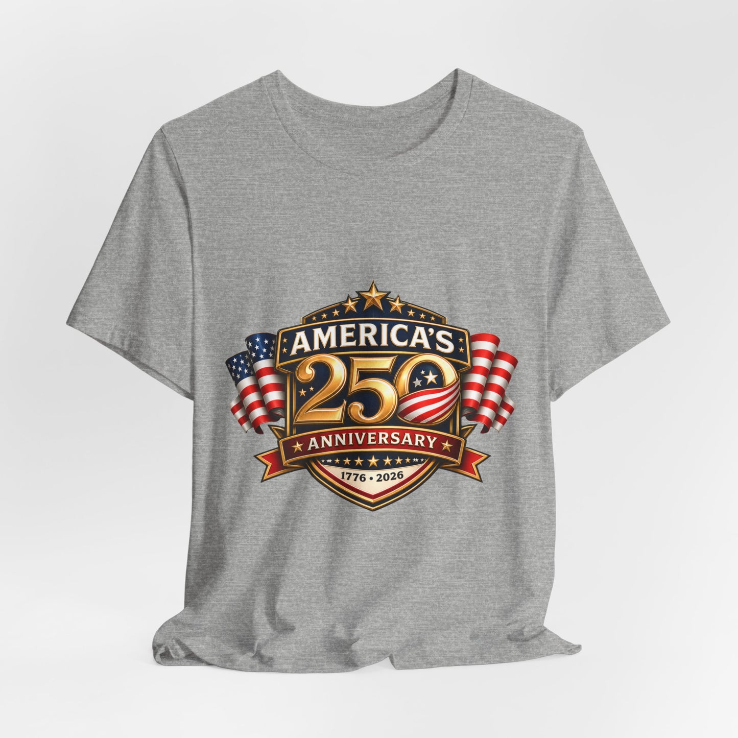 America's 250th Anniversary T-Shirt – 1776–2026 Patriotic USA Flag Tee