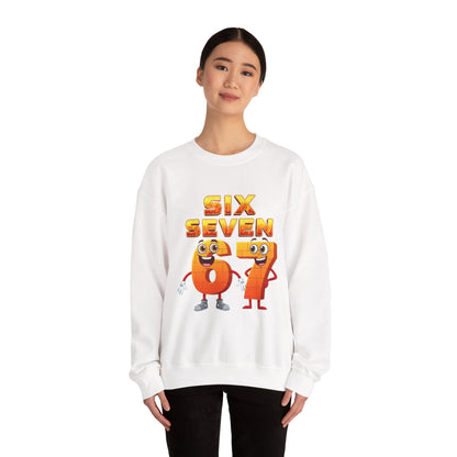 Six Seven 67 Cartoon Graphic Sweatshirt