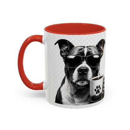 Dog Lover Coffee Mug — "I Don't Need Therapy I Just Need My Dog (And Coffee)" Accent Mug