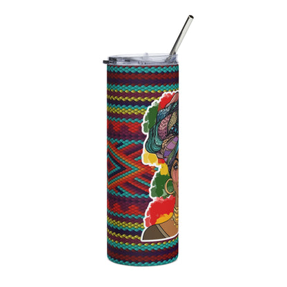 20oz Black Pride Stainless Steel Tumbler — "Never Apologize for Your Black" Insulated Cup