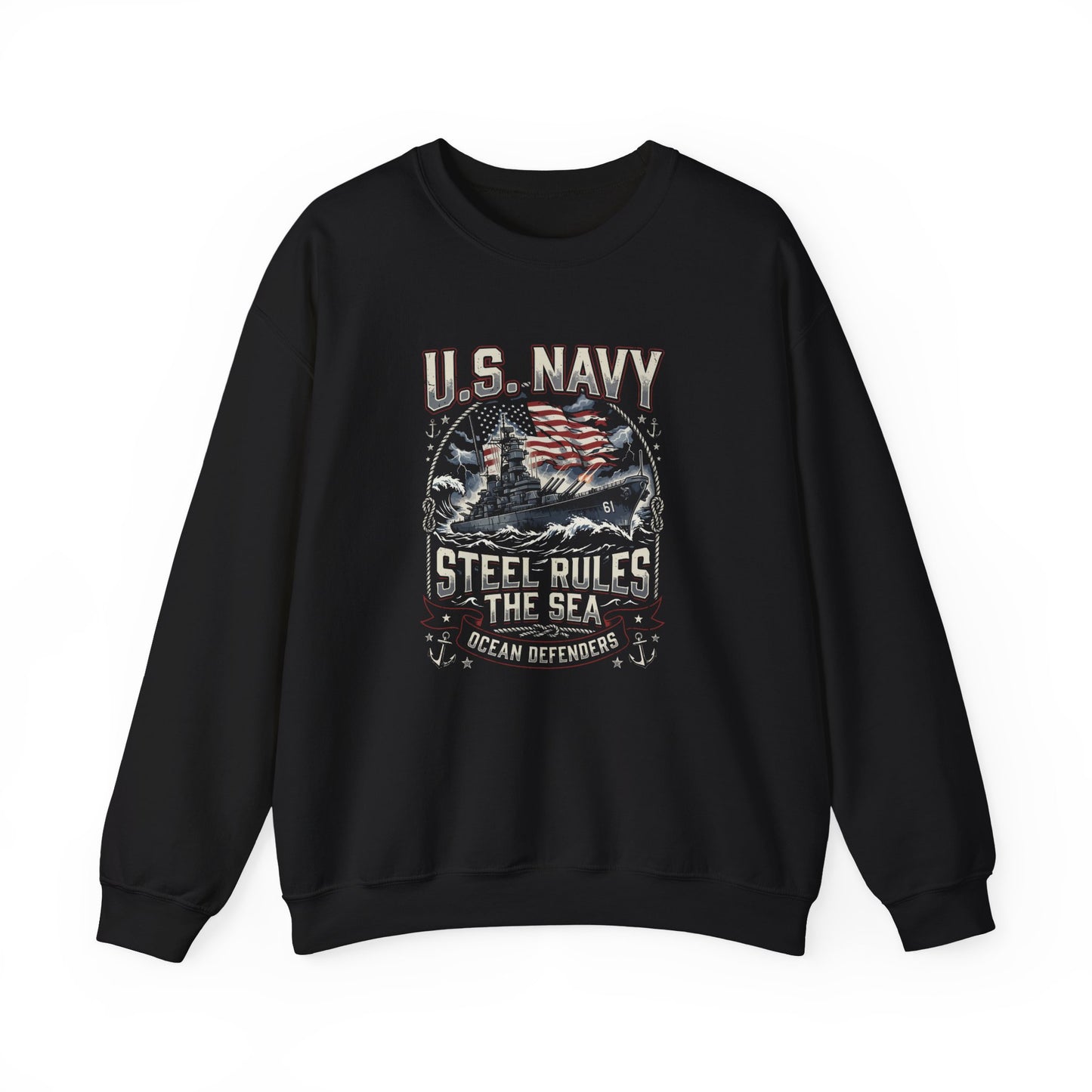 U.S. Navy Steel Rules the Sea Sweatshirt