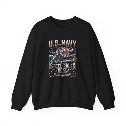 U.S. Navy Steel Rules the Sea Sweatshirt