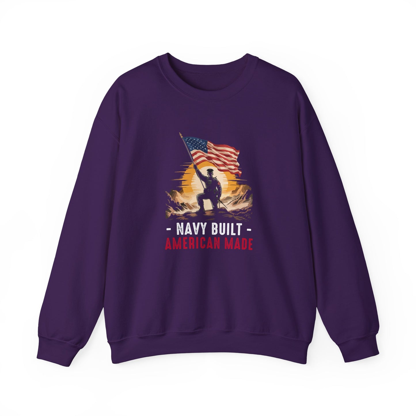Navy Built • American Made  Sweatshirt