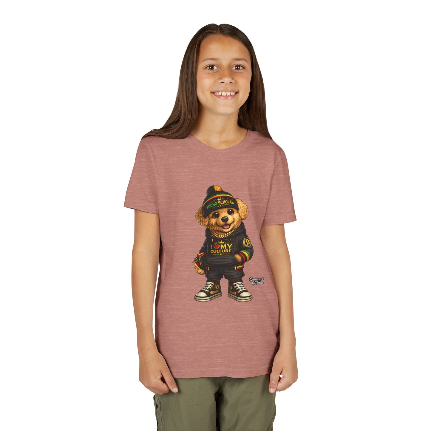 Youth Bear Graphic Tee – "I Love My Culture" Urban Streetwear