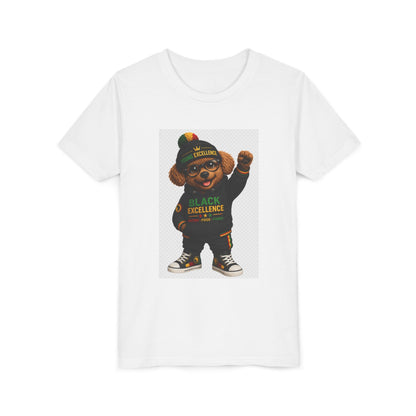Youth Tee — 'Black Excellence' Teddy Bear Kids T-Shirt