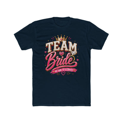 Team Bride T‑Shirt — Bachelorette Party Tee with Crown & Hearts