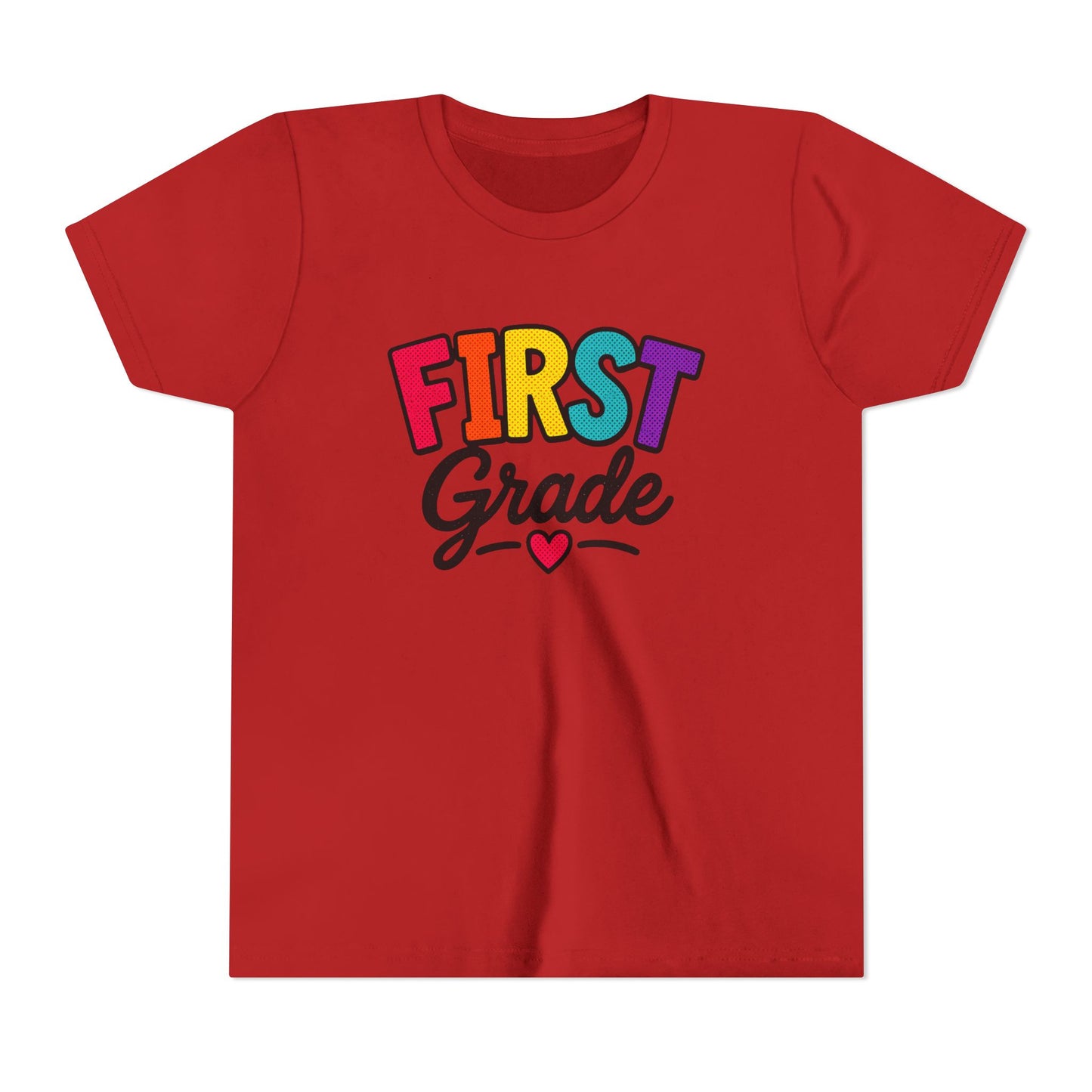 First Grade Youth T‑Shirt — Colorful Back-to-School Tee