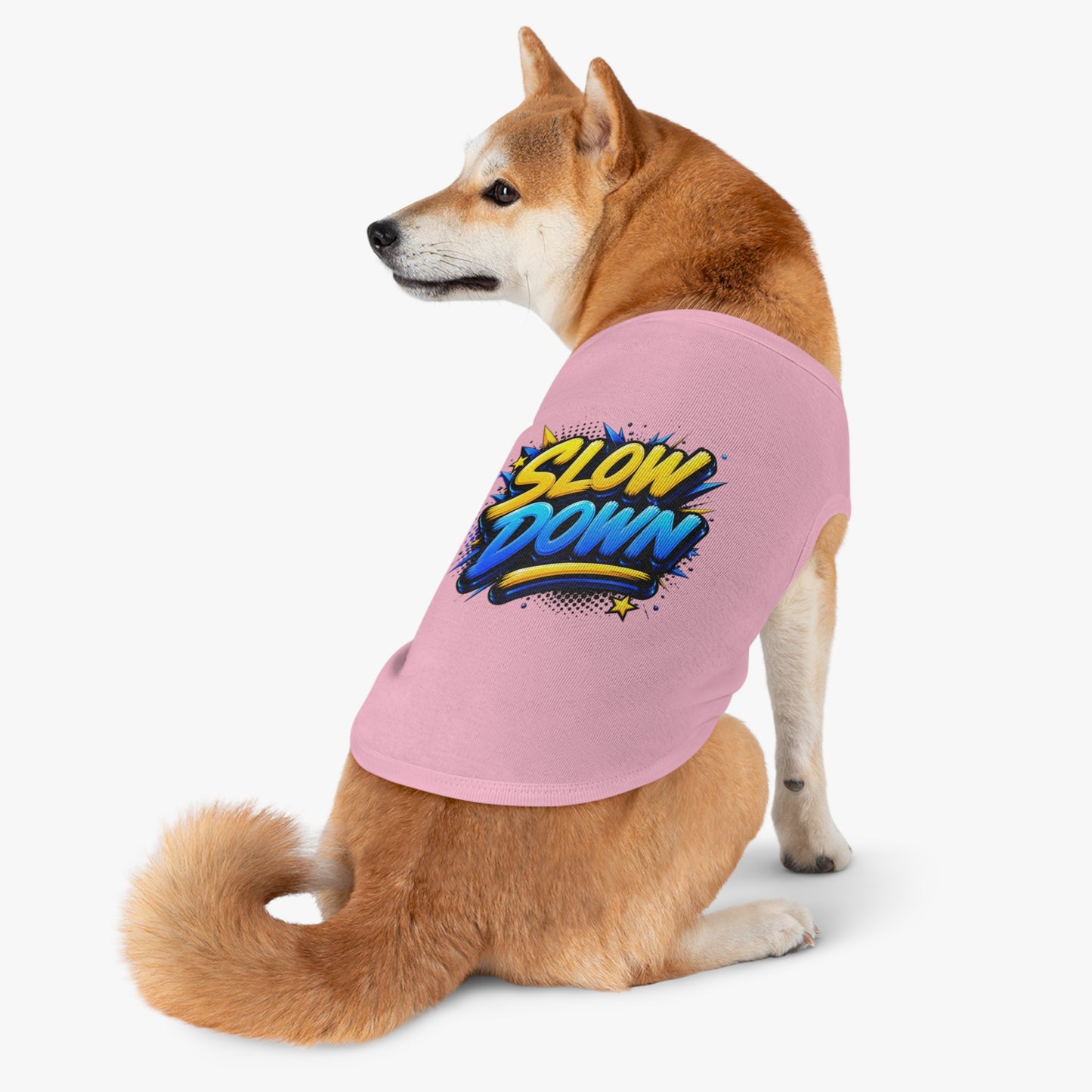 Pet Tank: "Slow Down" Graphic Dog & Cat Tank Top