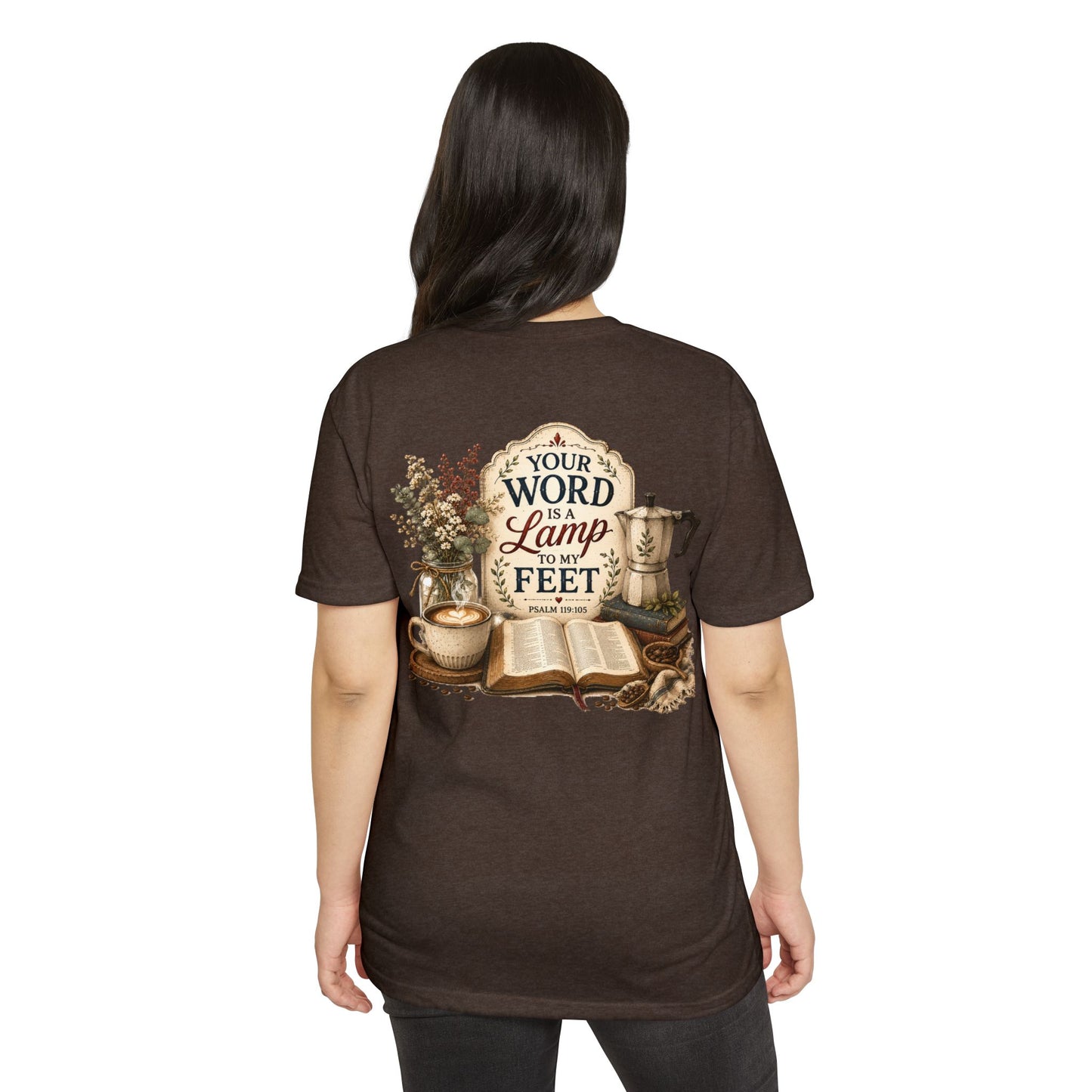 Bible Verse T-Shirt — "Your Word Is a Lamp to My Feet" Inspirational Christian Tee