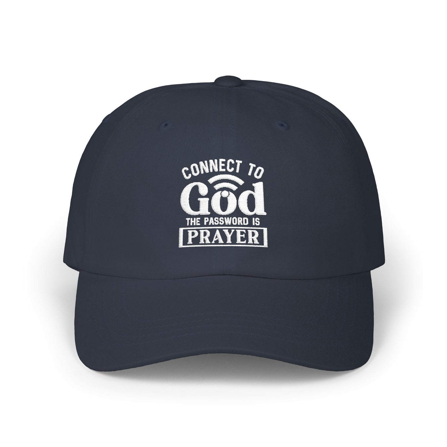 Prayer Dad Cap — "Connect to God, the Password is Prayer" Embroidered Hat