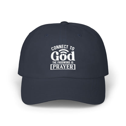 Prayer Dad Cap — "Connect to God, the Password is Prayer" Embroidered Hat