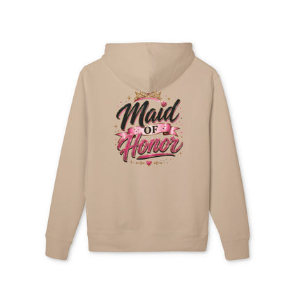 Maid of Honor Hoodie — Floral Bridal Party Sweatshirt