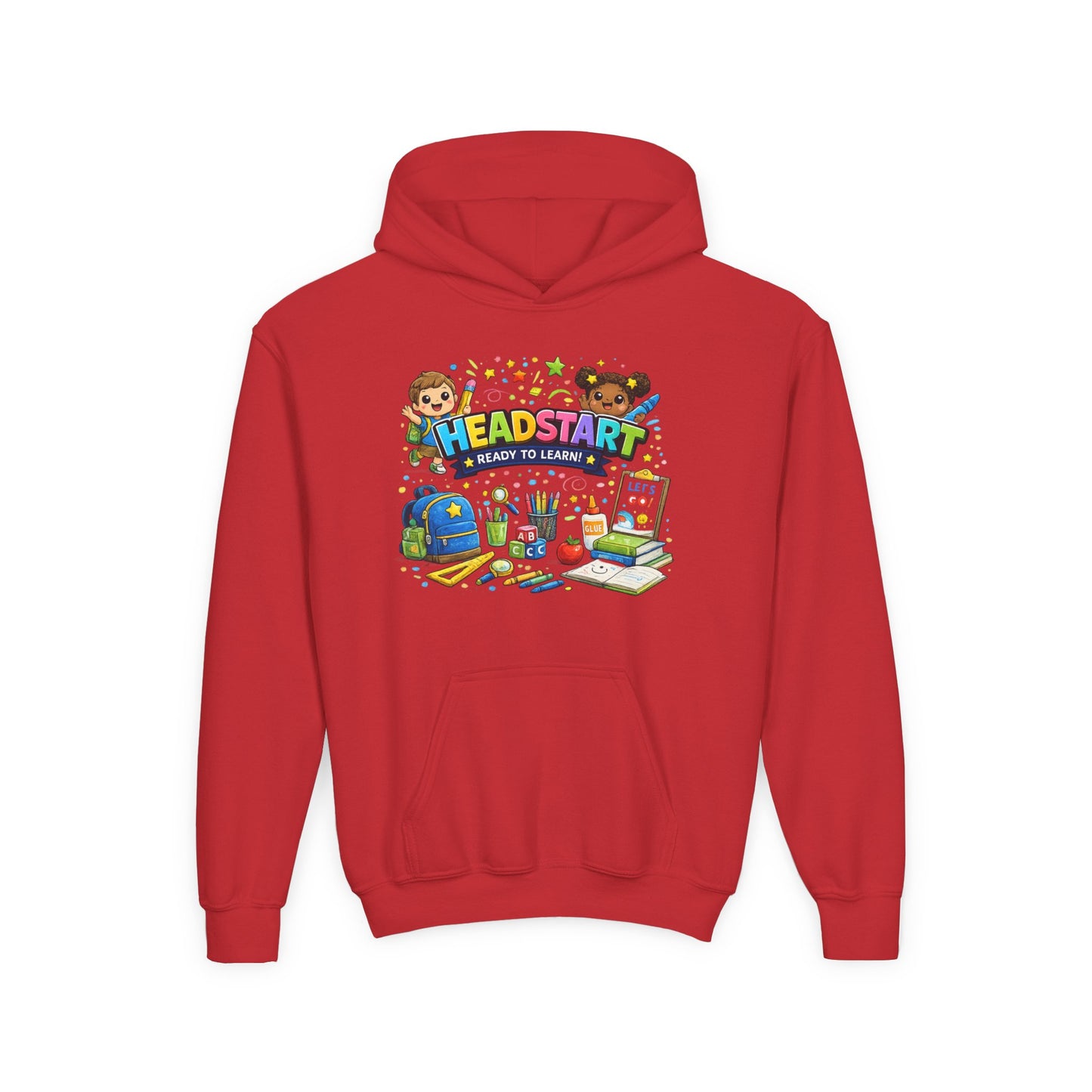 Head Start Kids Hoodie – 'Ready to Learn' Back-to-School Youth Sweatshirt