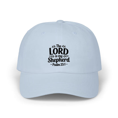 Dad Cap — “The Lord Is My Shepherd” Psalm 23:1 Embroidered Christian Baseball Hat