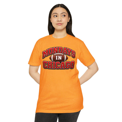 Mondays in Chicago Football T-Shirt
