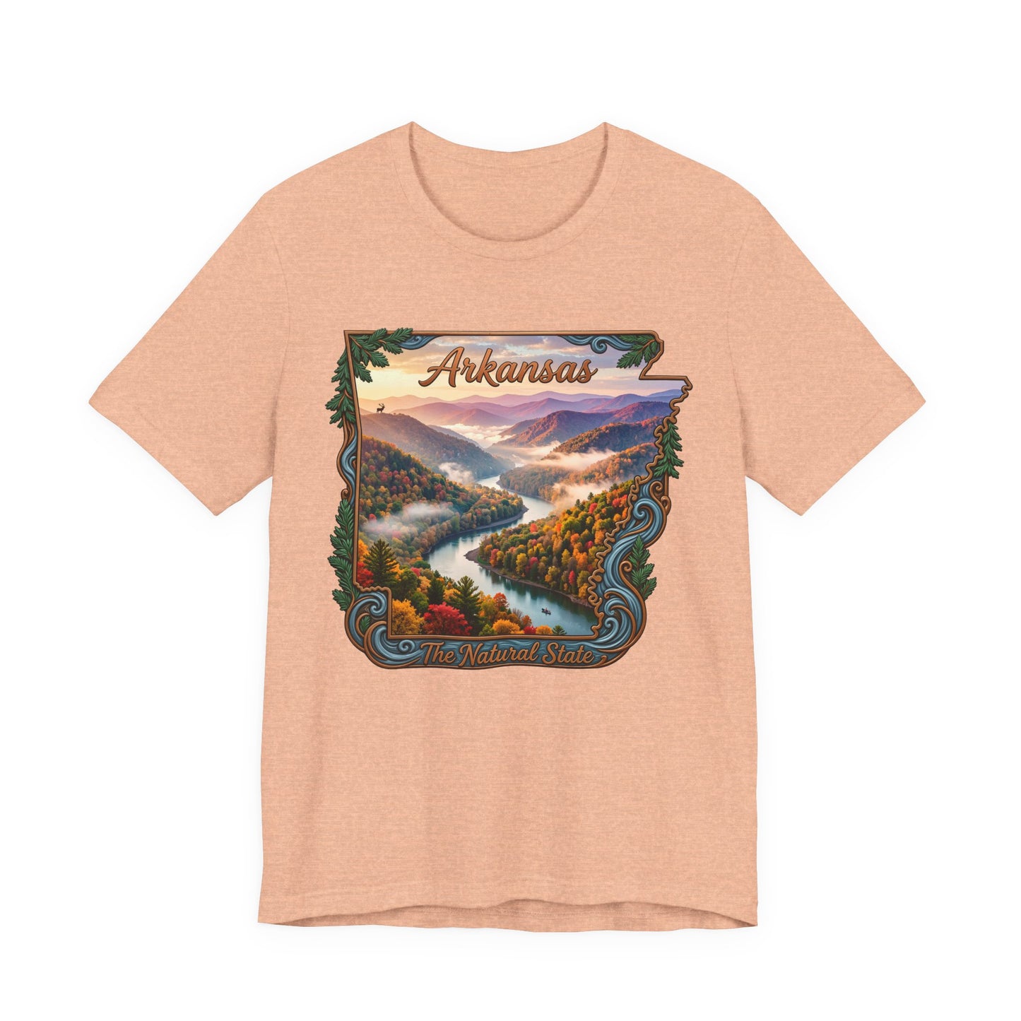 Arkansas Scenic River Tee — The Natural State Retro Landscape T-Shirt