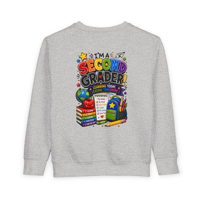 I'm a Second Grader Toddler Sweatshirt — Cute Back-to-School Kids Crewneck