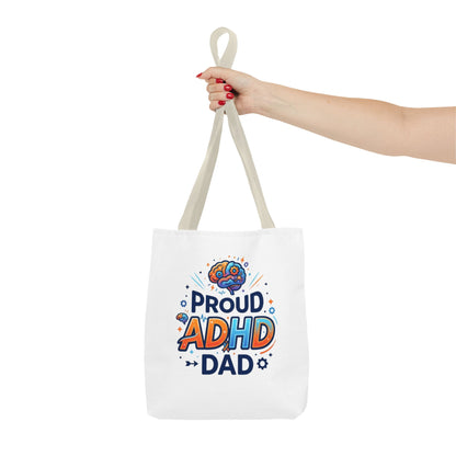 Proud ADHD Dad Tote Bag — Awareness Gift for Fathers