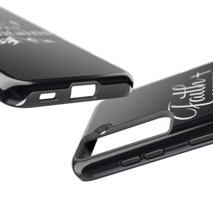 Faith Moves Mountains Tough Phone Case — Christian Inspirational Mountain Design