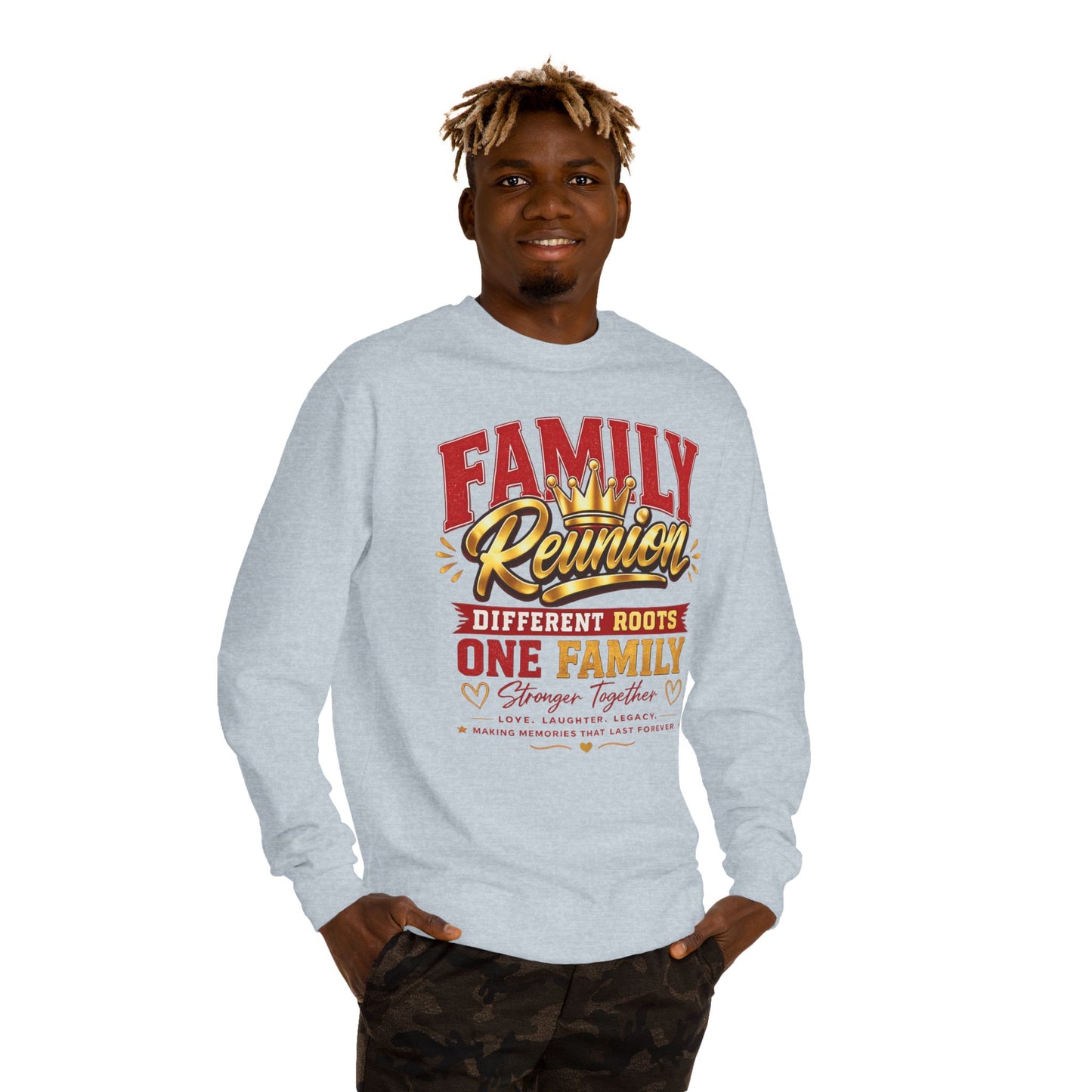 Family Reunion Sweatshirt - "Different Roots One Family" Crewneck