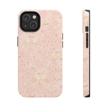 Faith & Grace Angels Phone Case | Christian floral iPhone Case