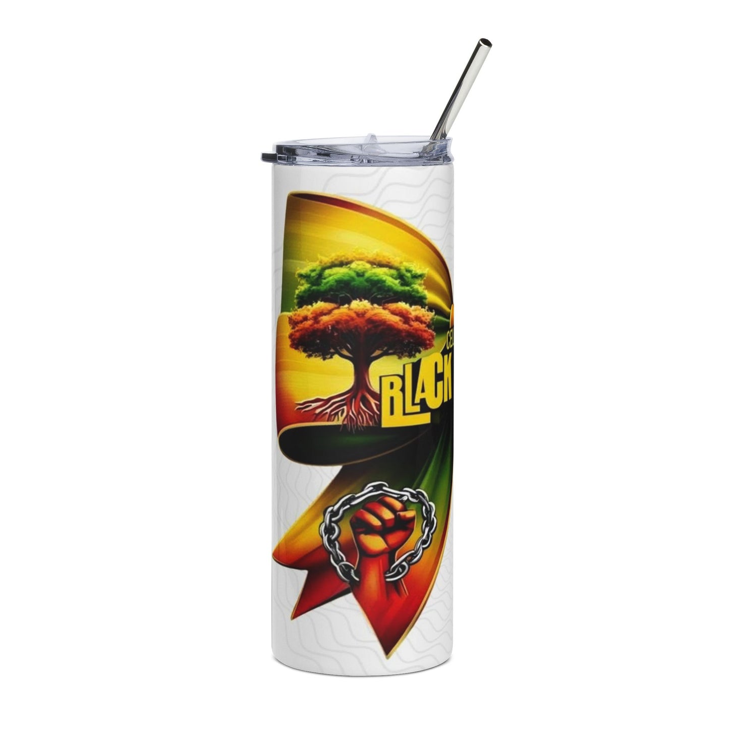 Black History Celebration Stainless Steel Tumbler — 20oz