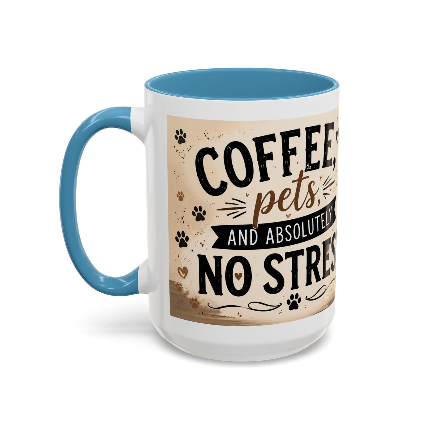 Dog and Cat Coffee Mug – "Best Friends, Best Life" Accent Tea Cup (11/15oz)