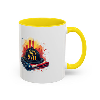 Never Forget 9/11 Memorial Accent Coffee Mug