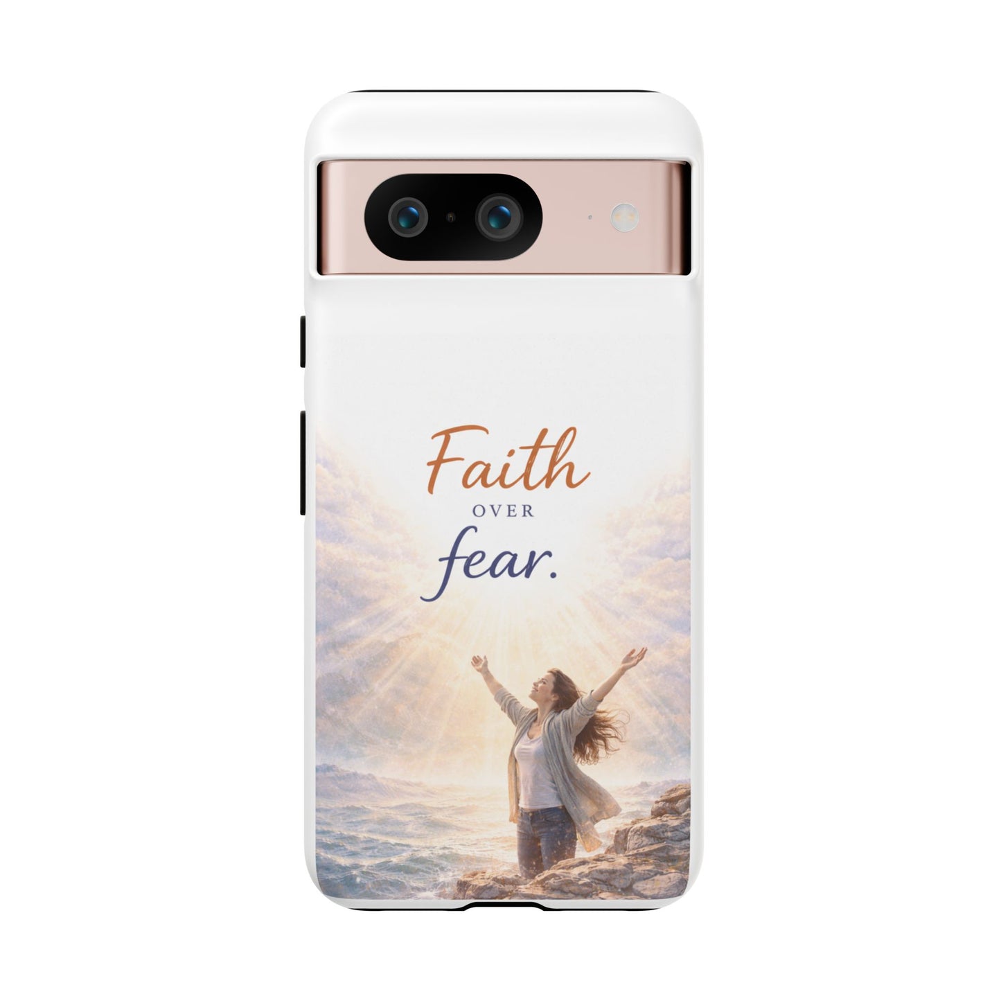 Faith Over Fear Phone Case — Inspirational Christian iPhone Cover