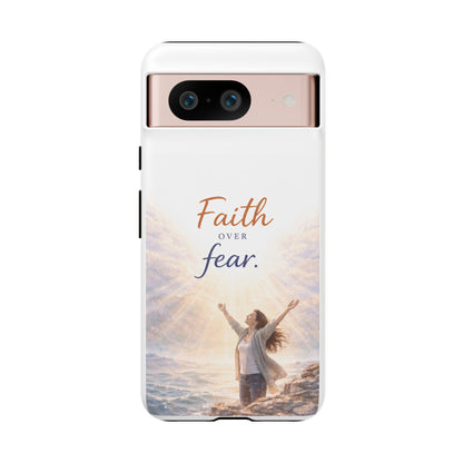 Faith Over Fear Phone Case — Inspirational Christian iPhone Cover