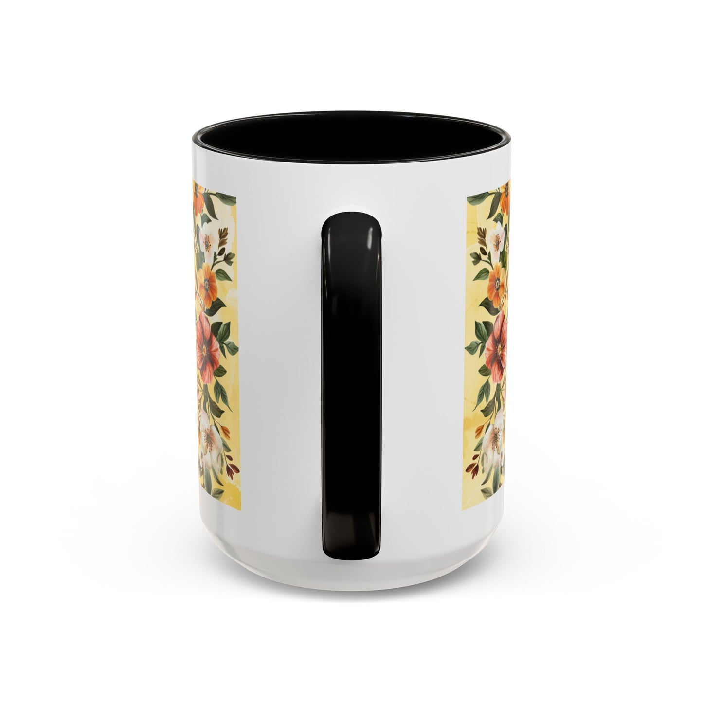 She Is Mom Floral Accent Coffee Mug — 'She is Peace, She is Home' Mother's Day Gift