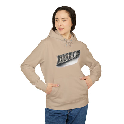 Bishop Chrome Logo Hoodie — Vintage Metallic Script Streetwear