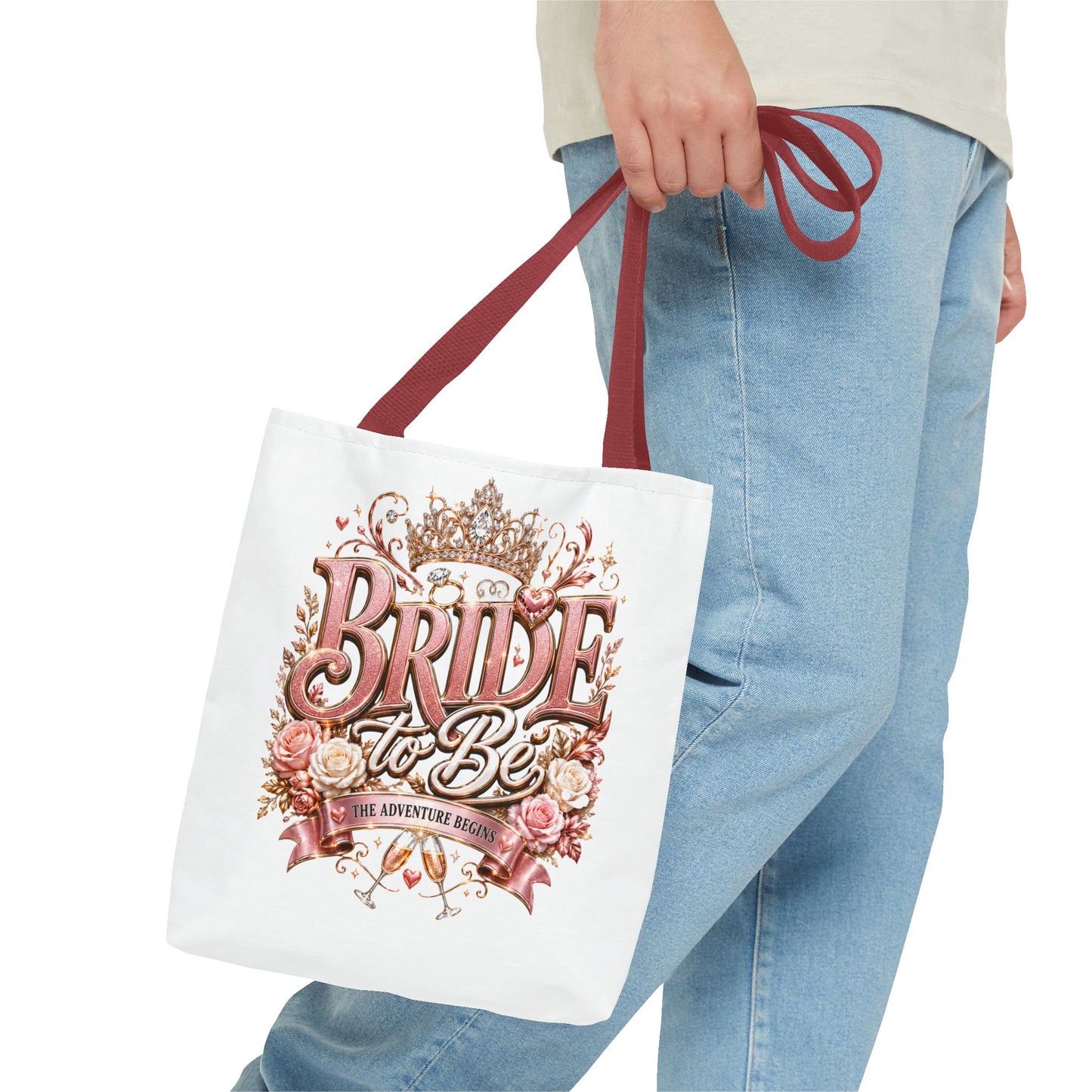 Bride-to-Be Floral Tote Bag - Bachelorette Gift & Bridal Shower Accessory